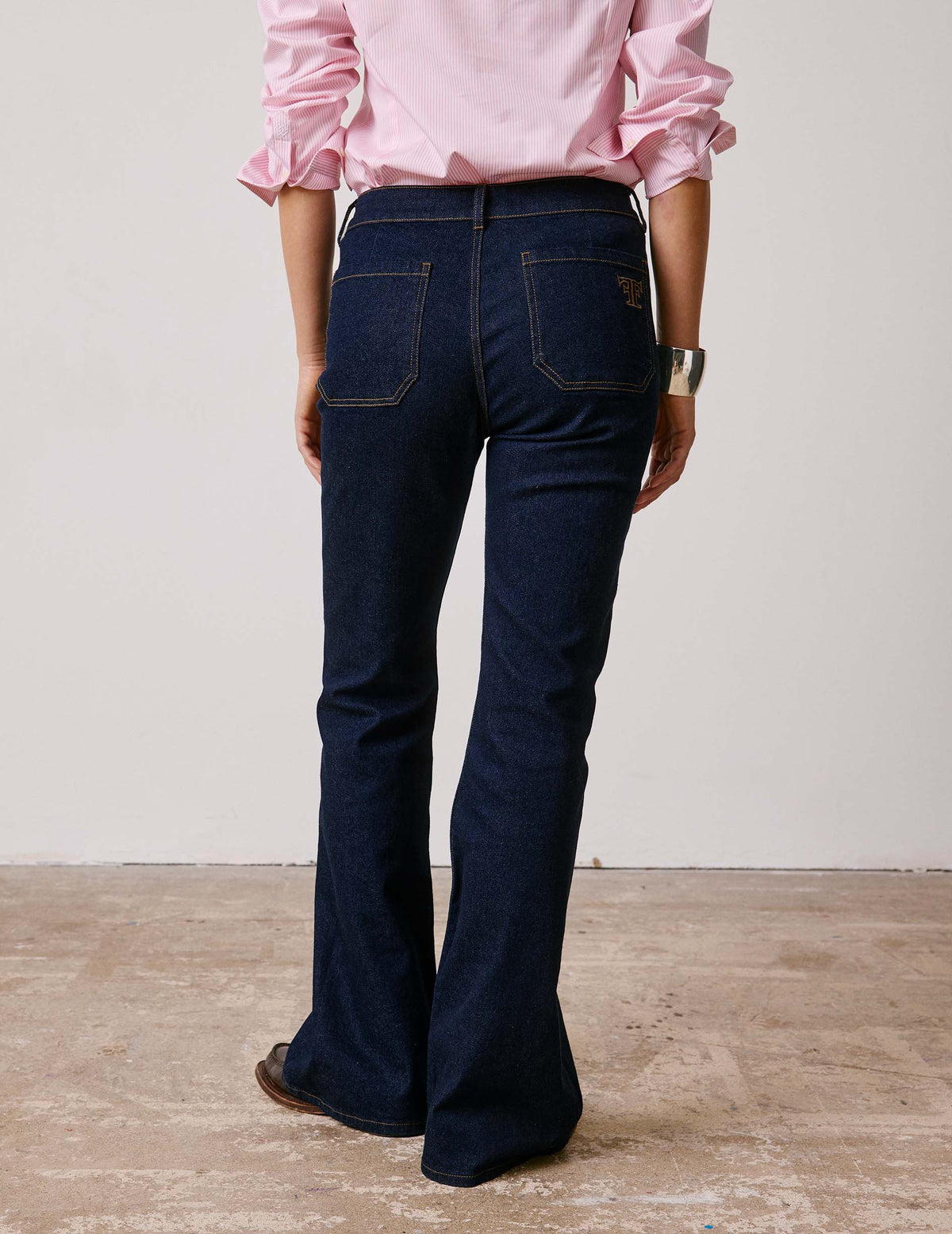 Kate flare jeans in denim - Denim