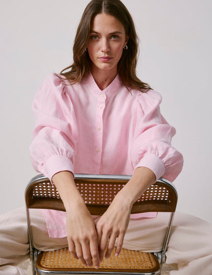 Light pink linen Lanaée shirt