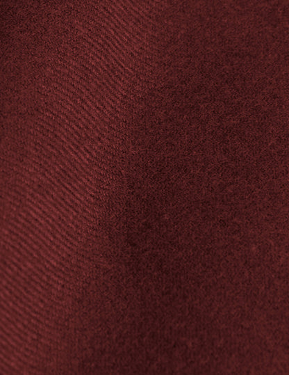 Burgundy flannel Laurine shirt