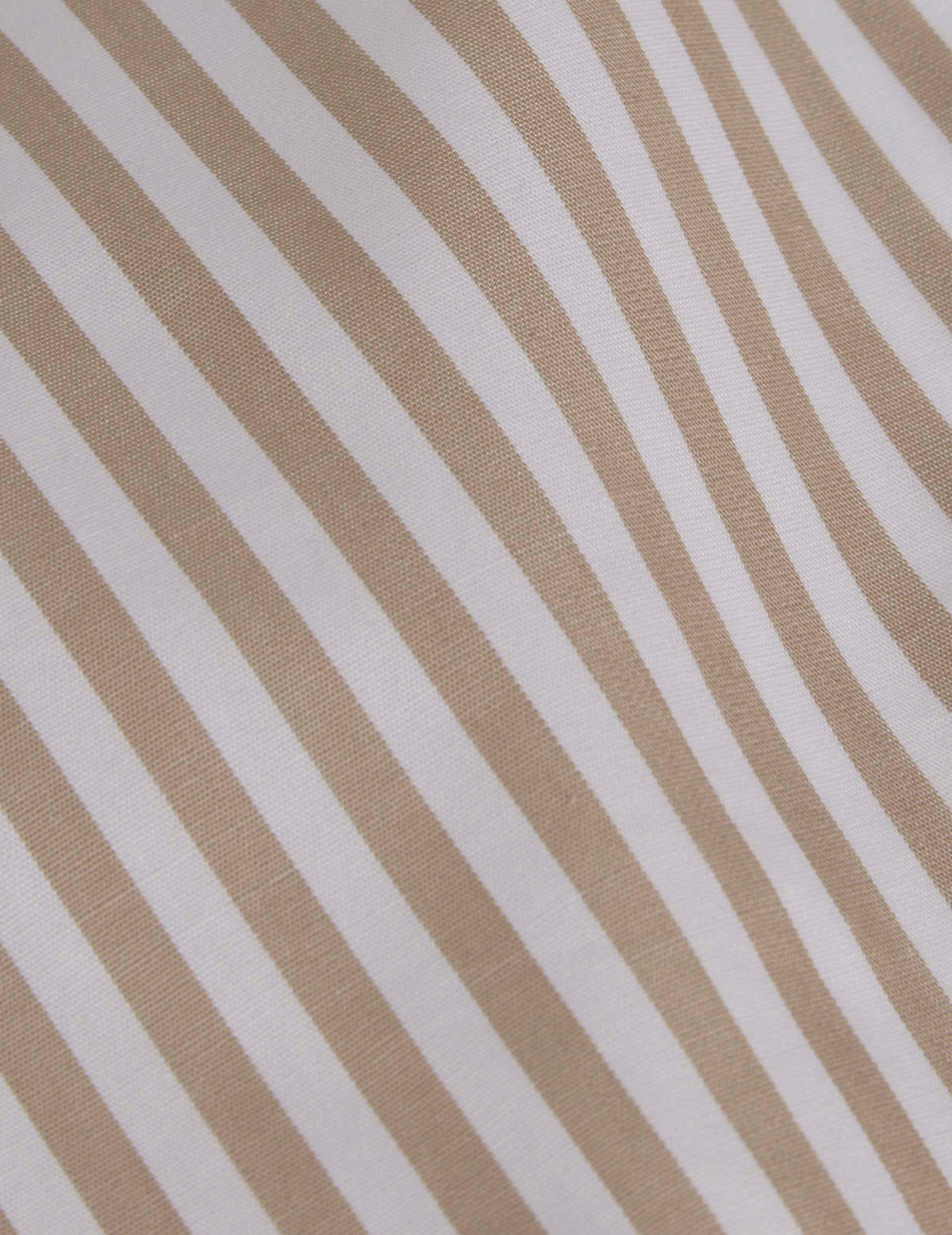 Beige striped Louison shirt - Poplin - Victorian Collar