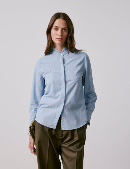 Light blue striped Louison shirt