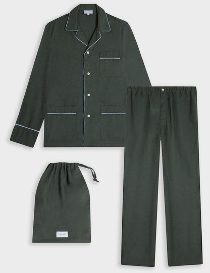 Green cotton Louis pajamas