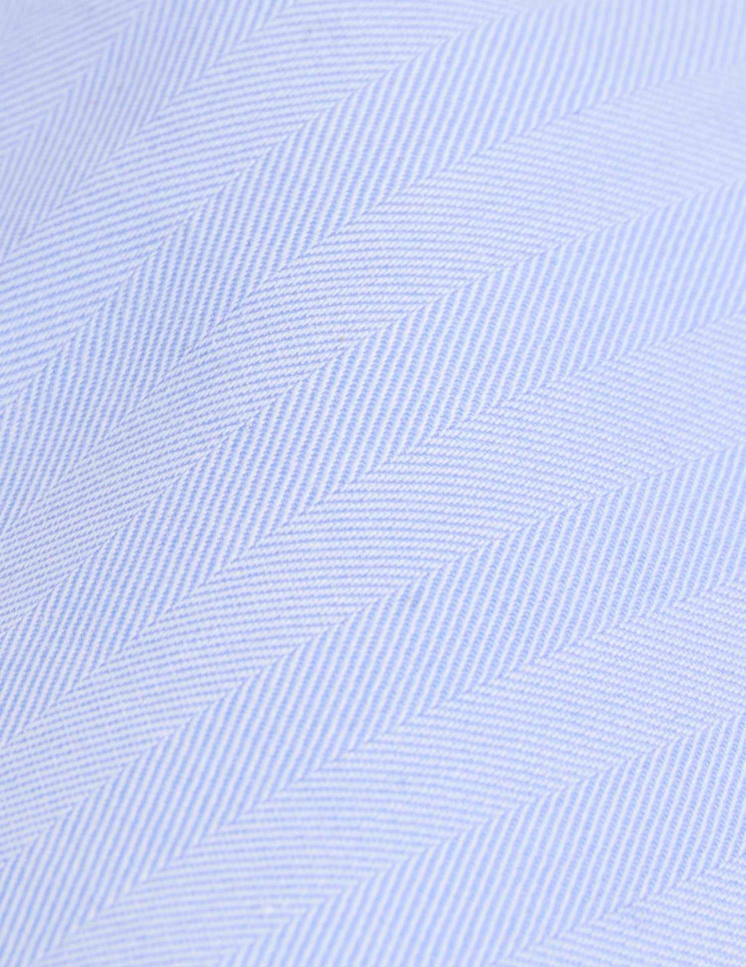 Semi-fitted blue shirt - Chevron - Majestic Collar#6