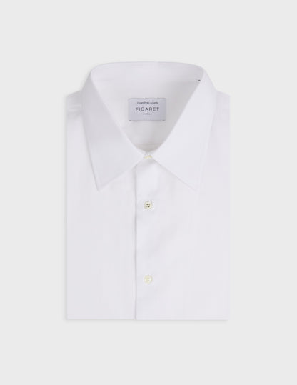Semi-fitted white shirt