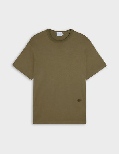 Khaki Supima cotton Marcel T-shirt