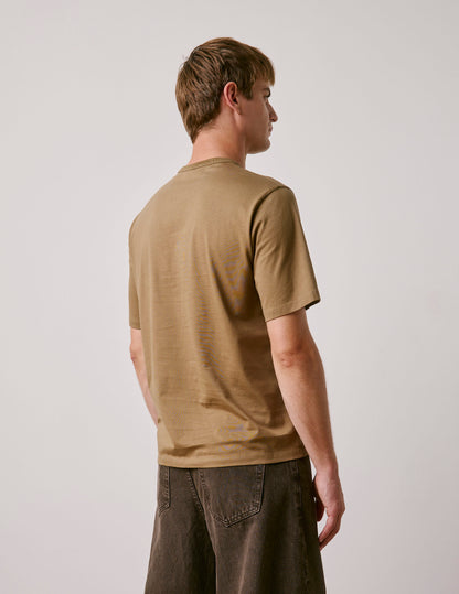 Khaki Supima cotton Marcel T-shirt