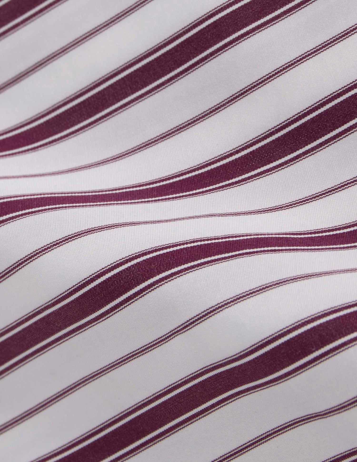 Burgundy striped Margaux shirt - Poplin - Lavallière tie Collar#6