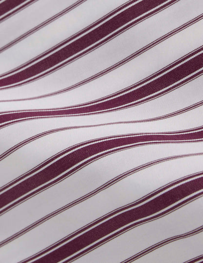Burgundy striped Margaux shirt