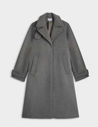 Taupe wool Marielle coat