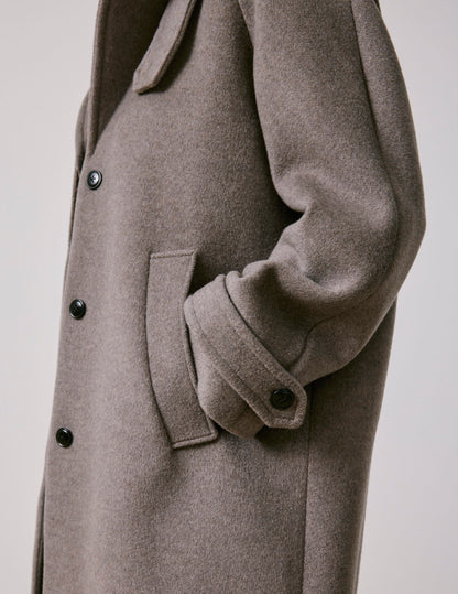 Taupe wool Marielle coat