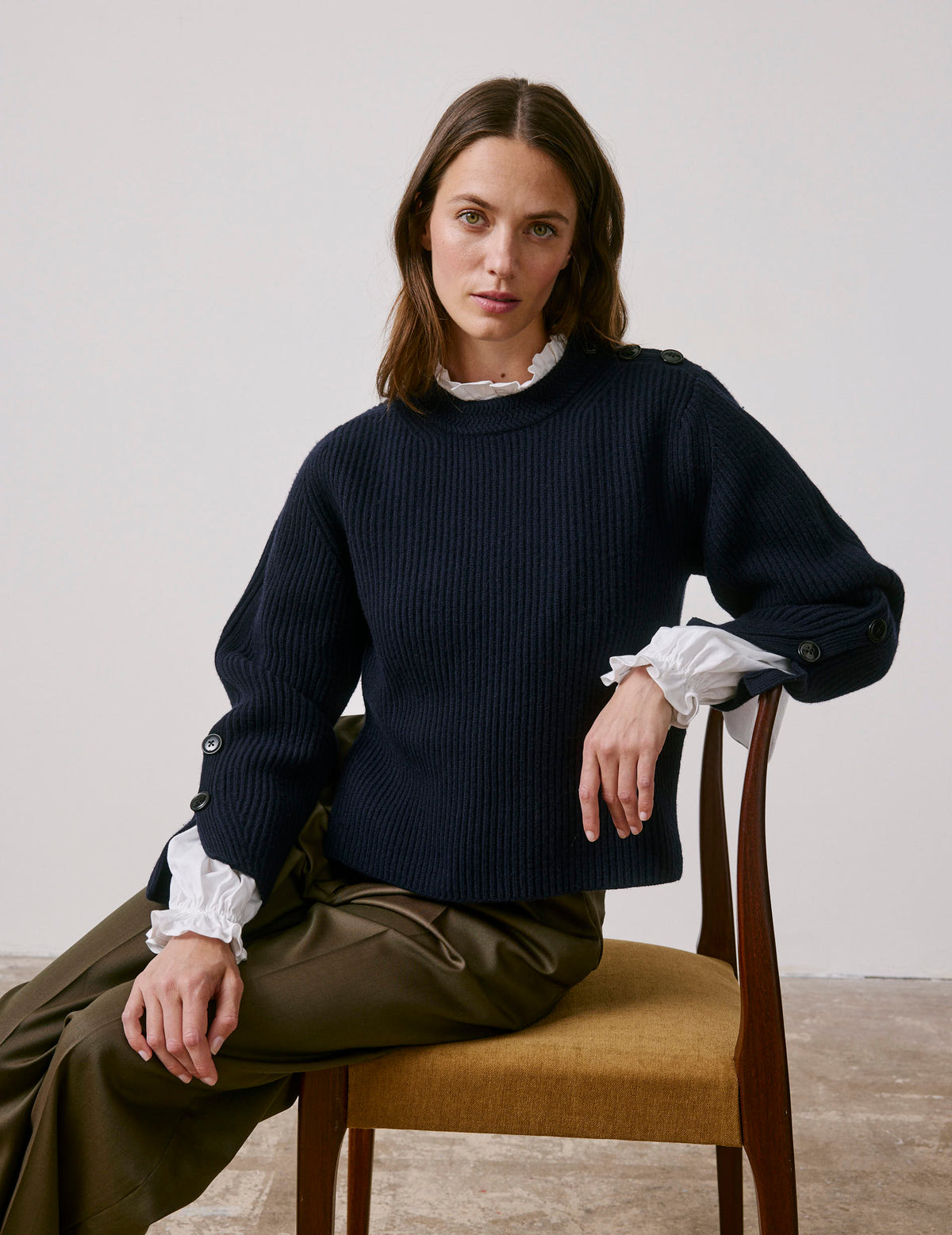 Navy merino wool Marino sweater