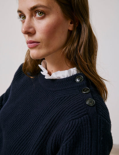 Navy merino wool Marino sweater