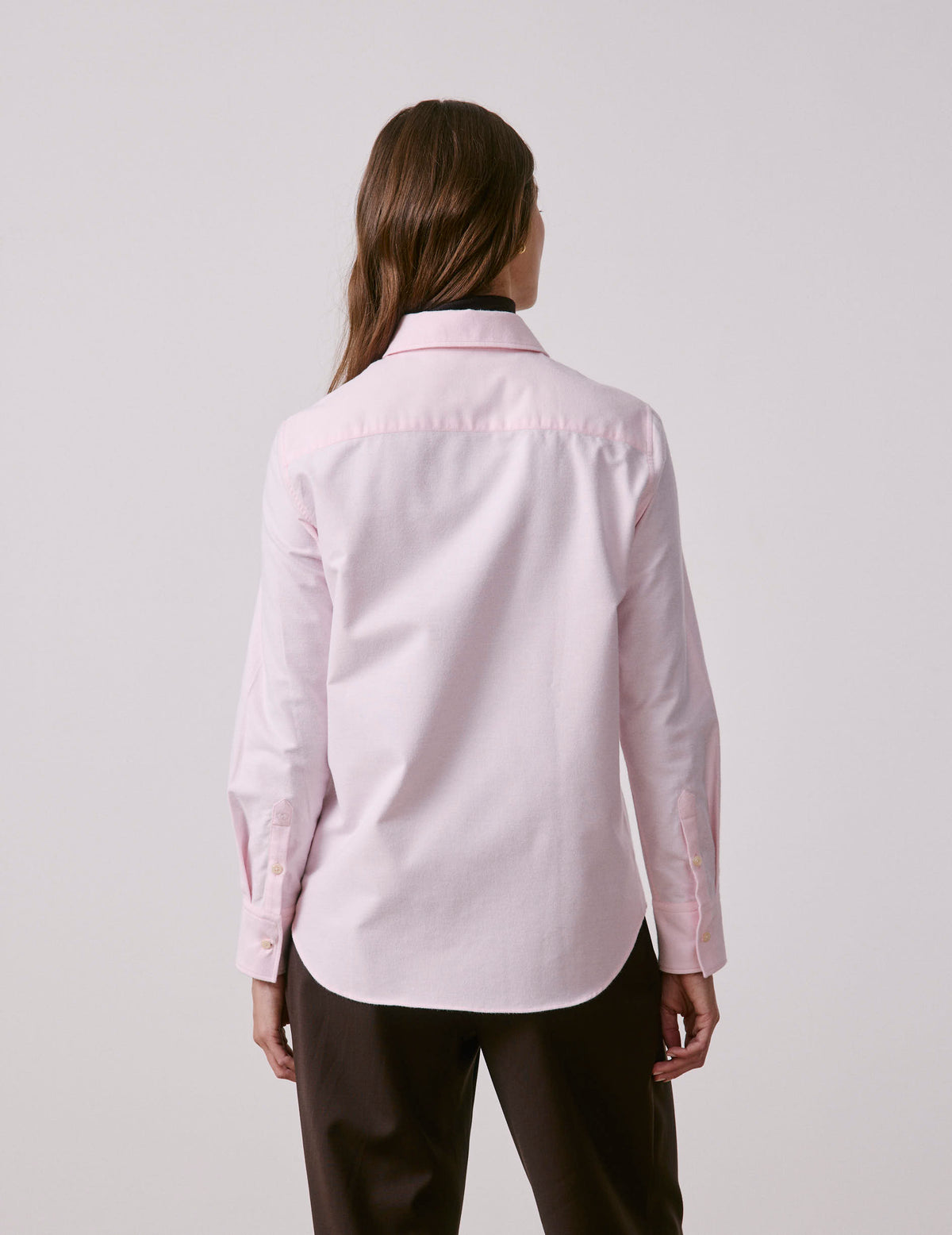 Pink Marion shirt - brushed oxford - Shirt Collar