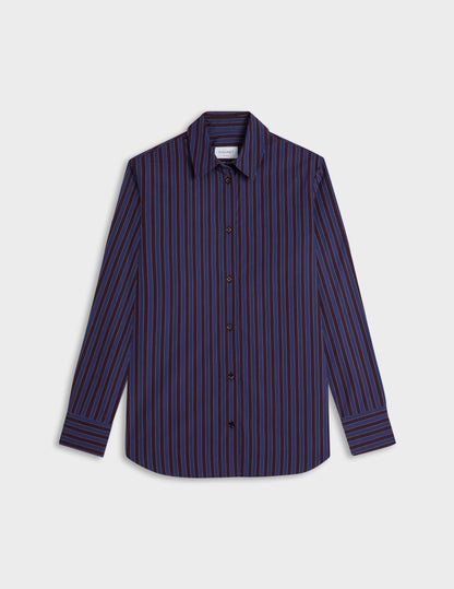 Purple striped Marion shirt
