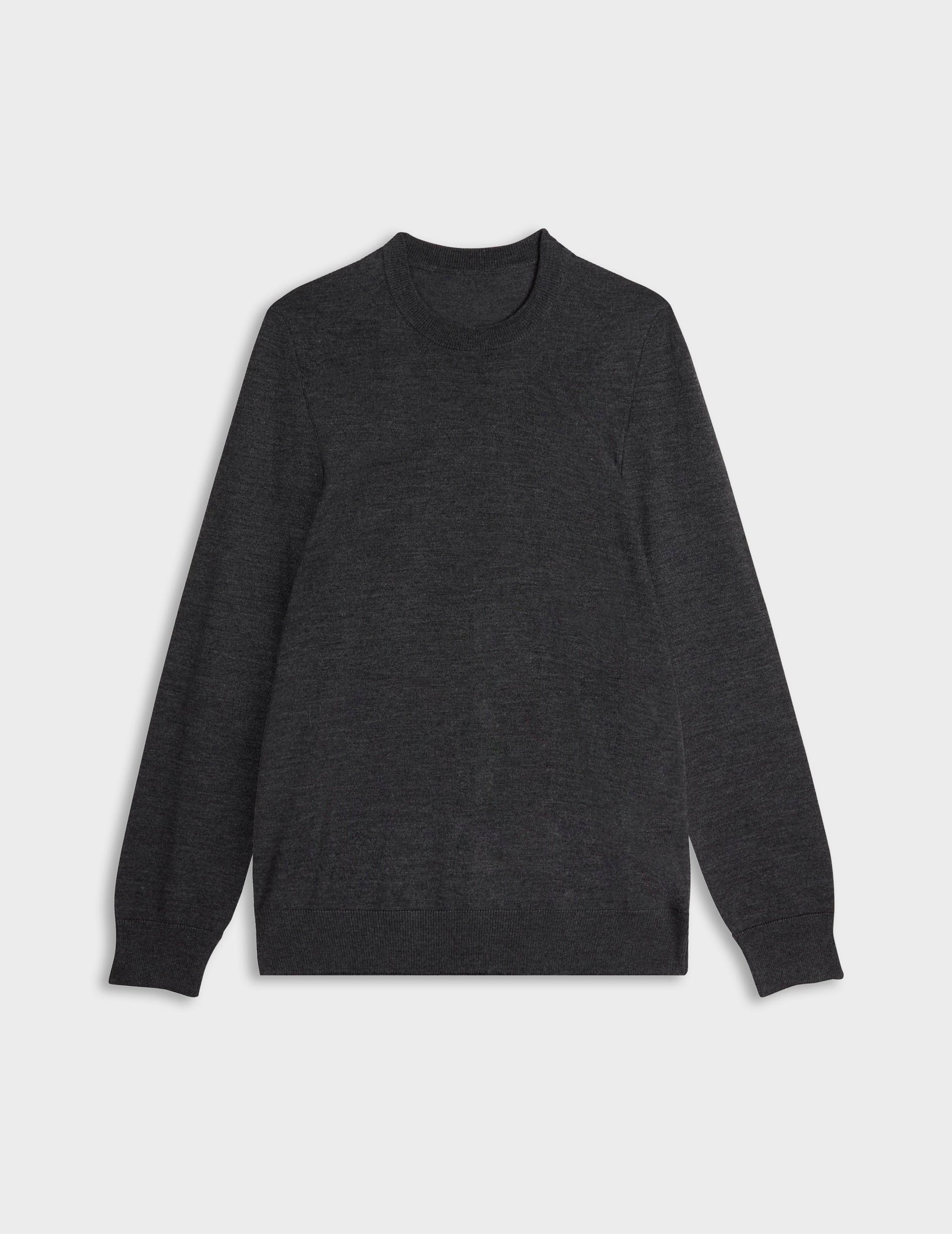 Grey merino wool Massimo sweater