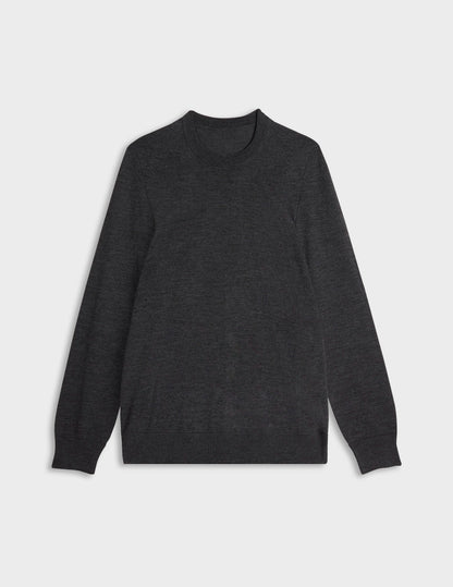 Grey merino wool Massimo sweater
