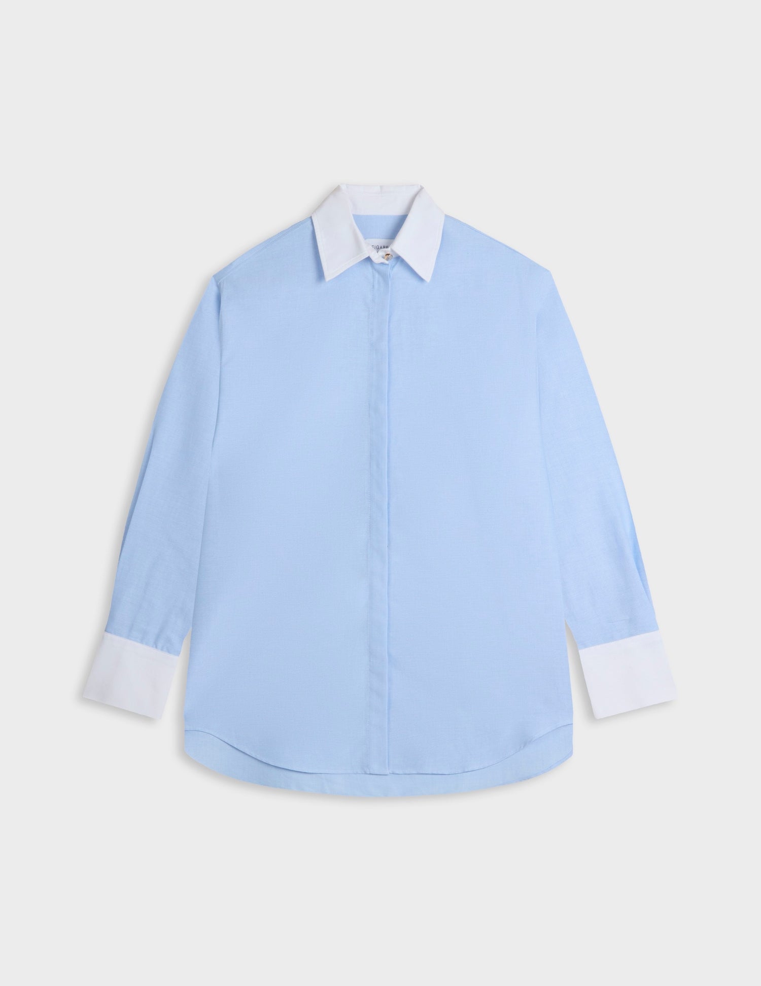 Blue Mathéa shirt - Oxford - Shirt Collar