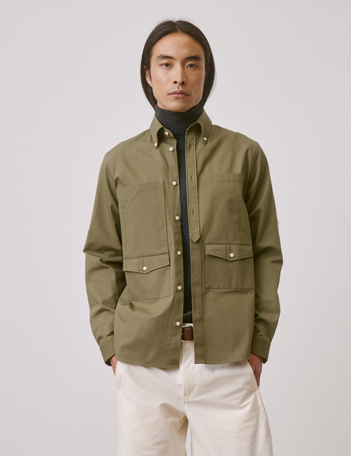 Khaki Mathéo shirt