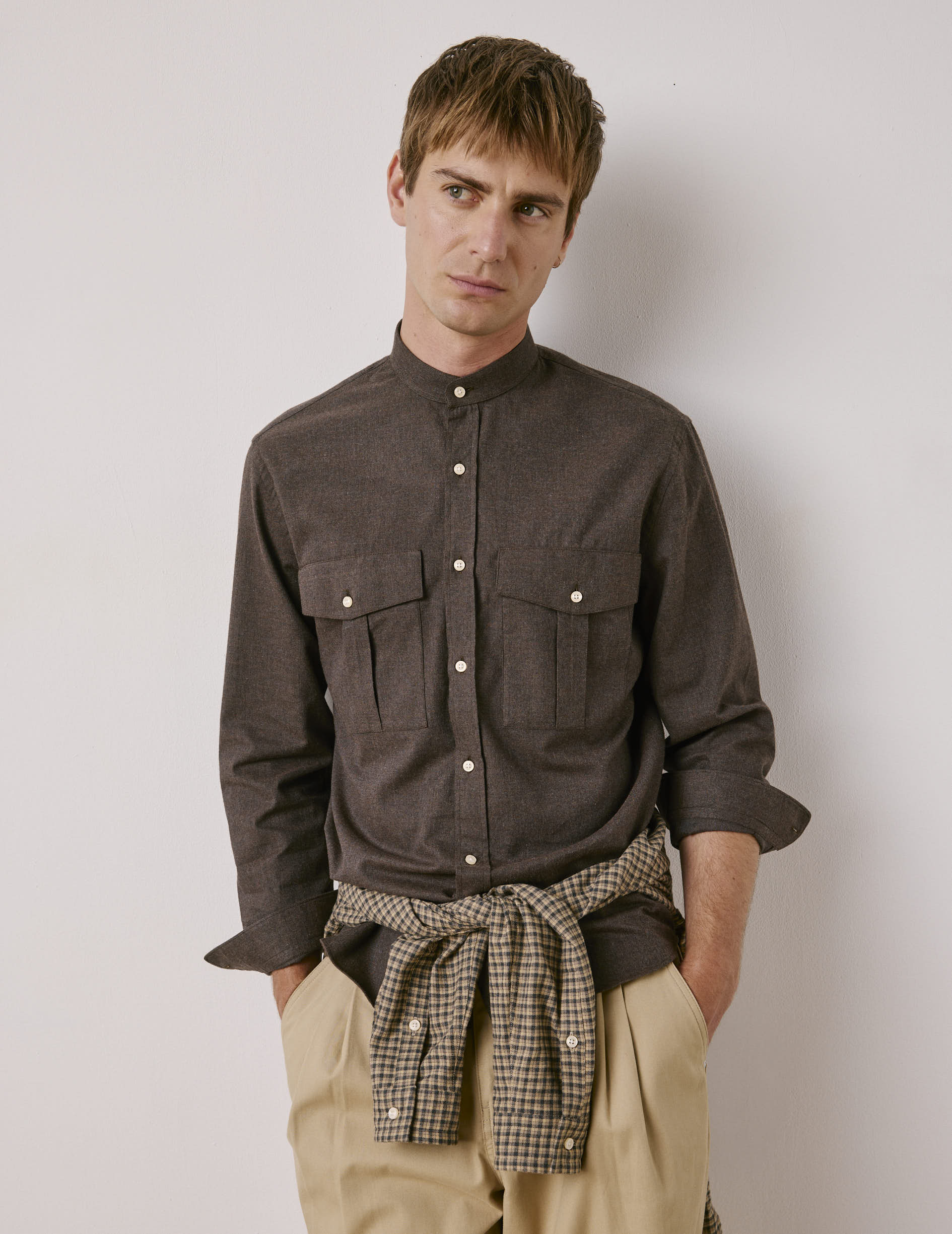 Brown flannel Mathias shirt