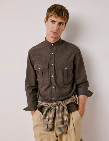 Brown flannel Mathias shirt