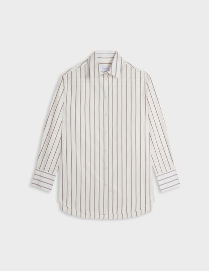 Brown striped Mathilde shirt