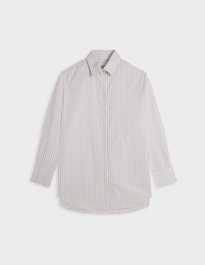 Beige striped Mathilde shirt