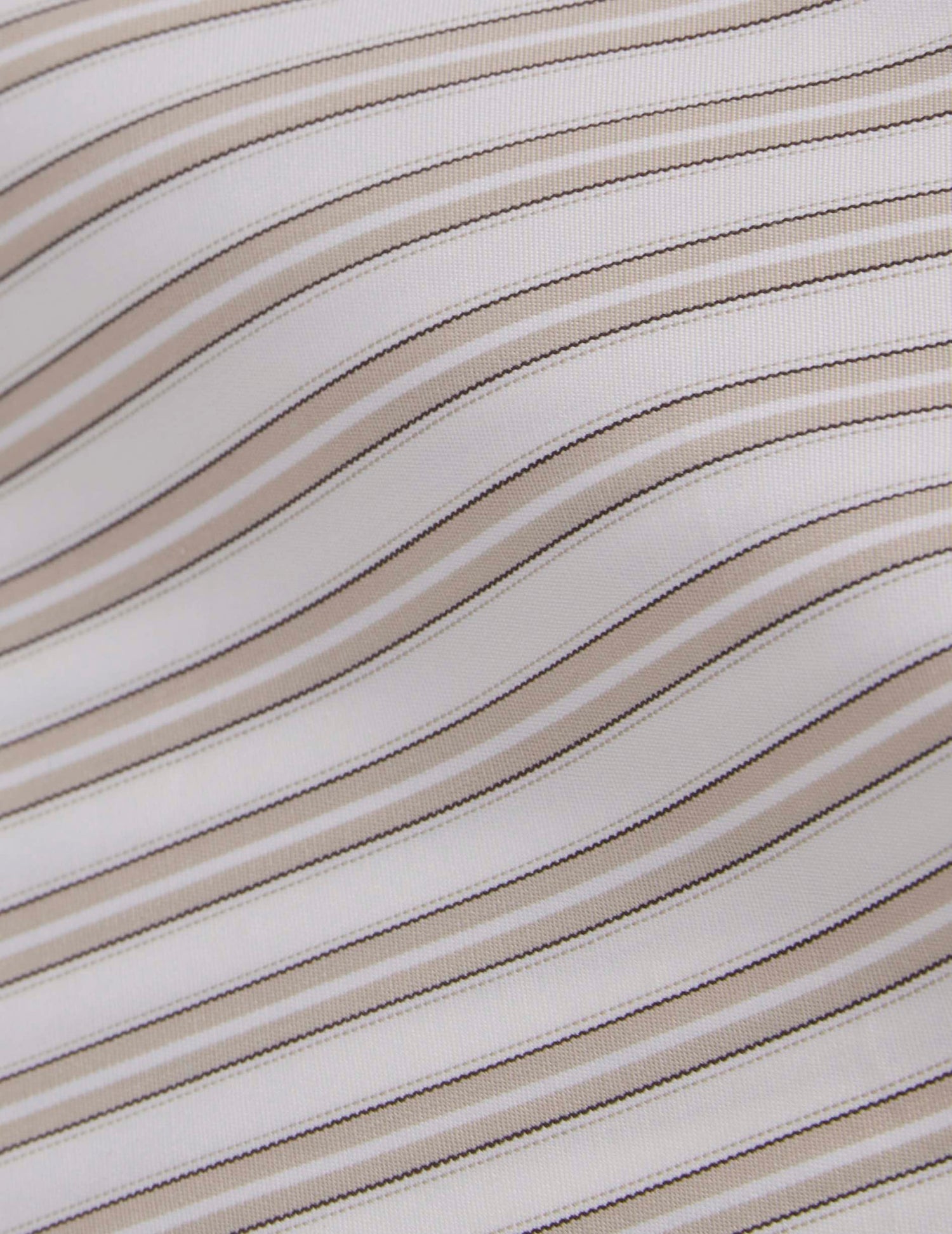 Beige striped Mathilde shirt - Poplin - Shirt Collar#6