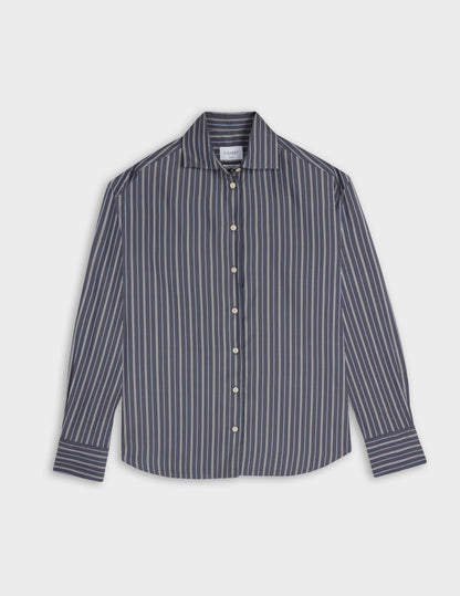 Navy striped Mélinda shirt