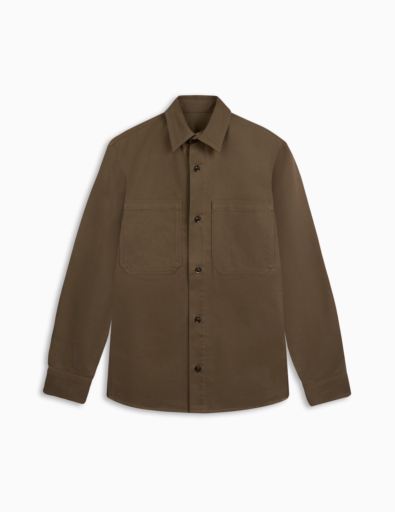 Camel Milan overshirt - Twill - Shirt Collar#5