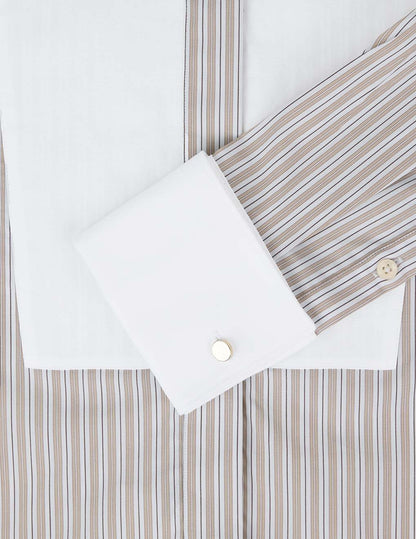 Beige striped Nadine shirt