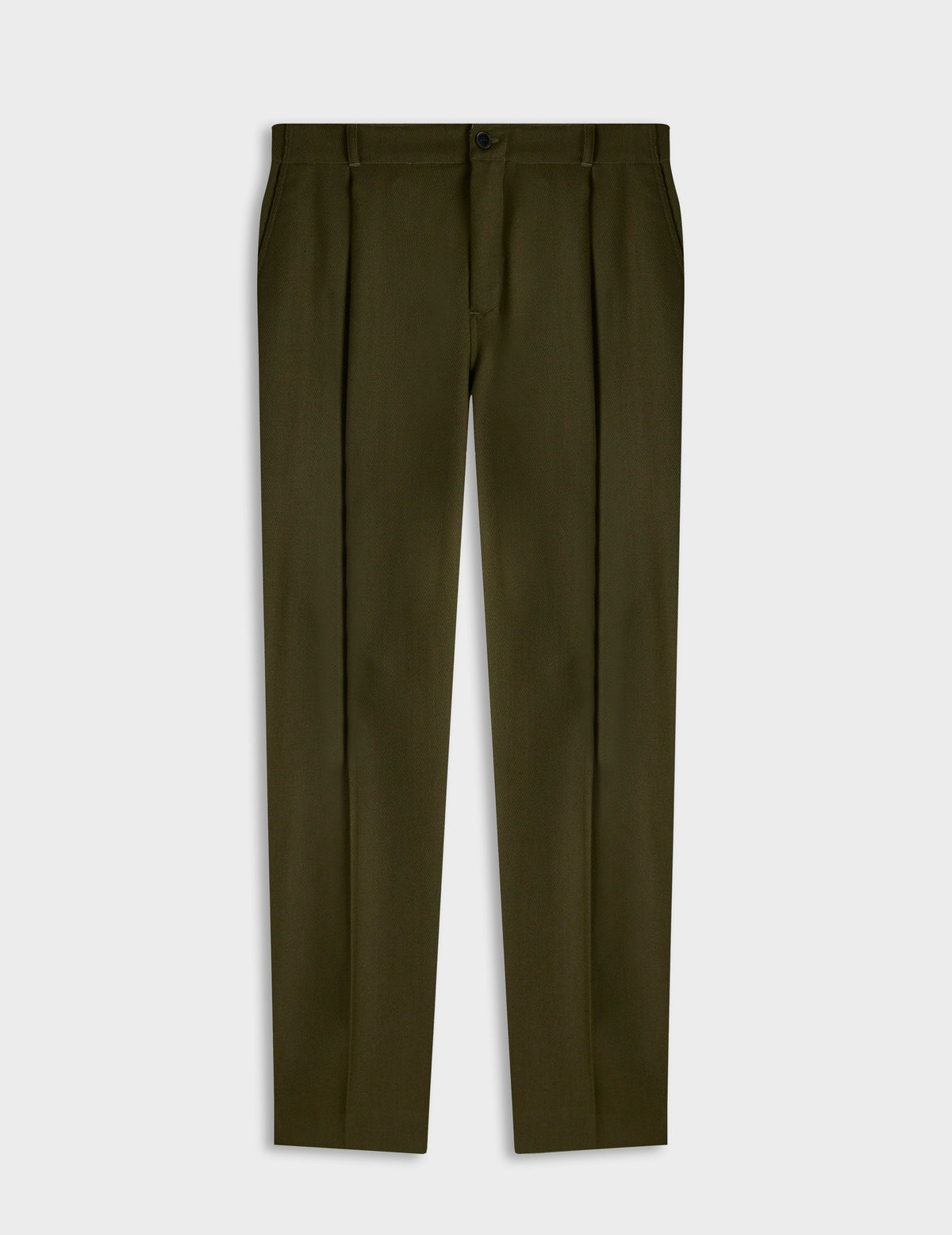 Khaki virgin wool Nataneo pants