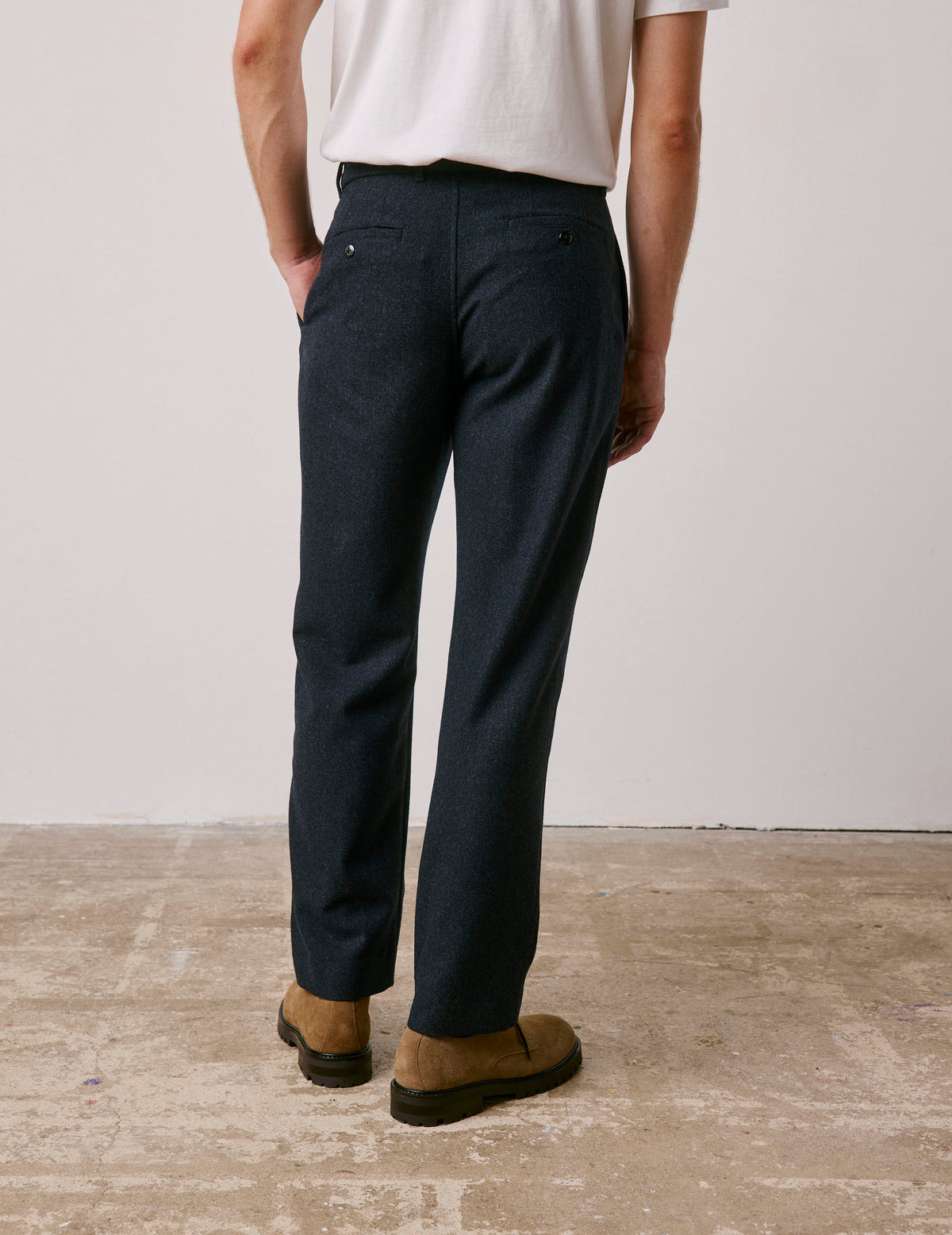 Grey flannel Nicolaï pants