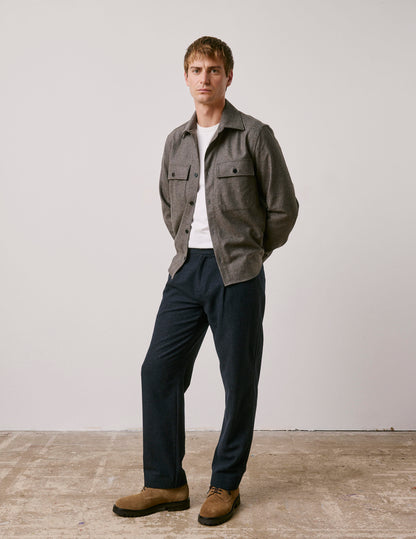 Grey flannel Nicolaï pants