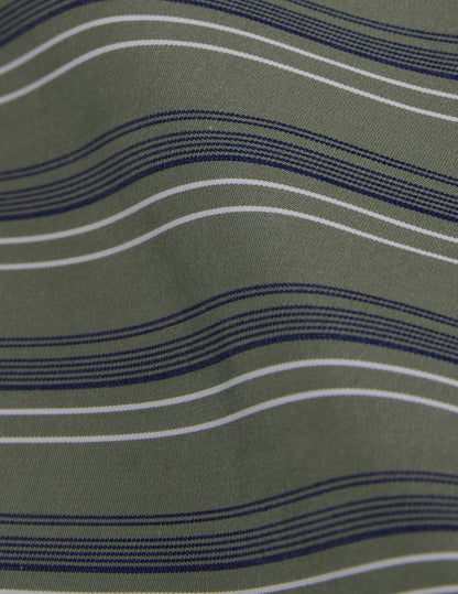 Khaki striped Noliana shirt