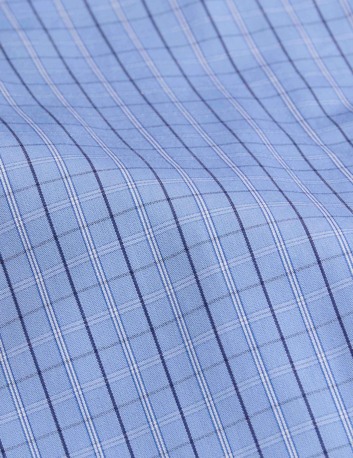 Blue check Nolita shirt - Poplin - Shirt Collar#6