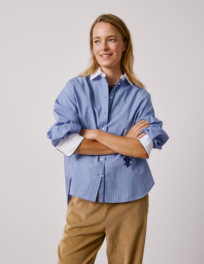 Blue check Nolita shirt