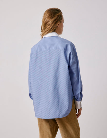 Blue check Nolita shirt