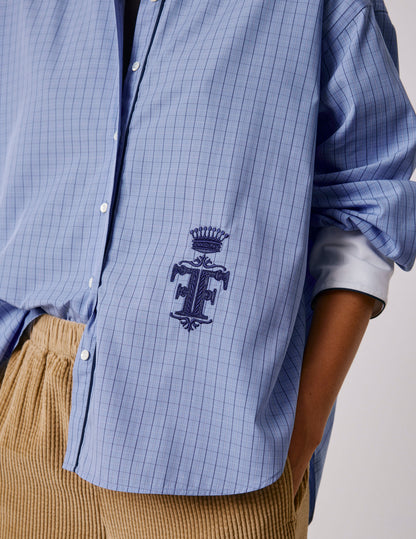 Blue check Nolita shirt