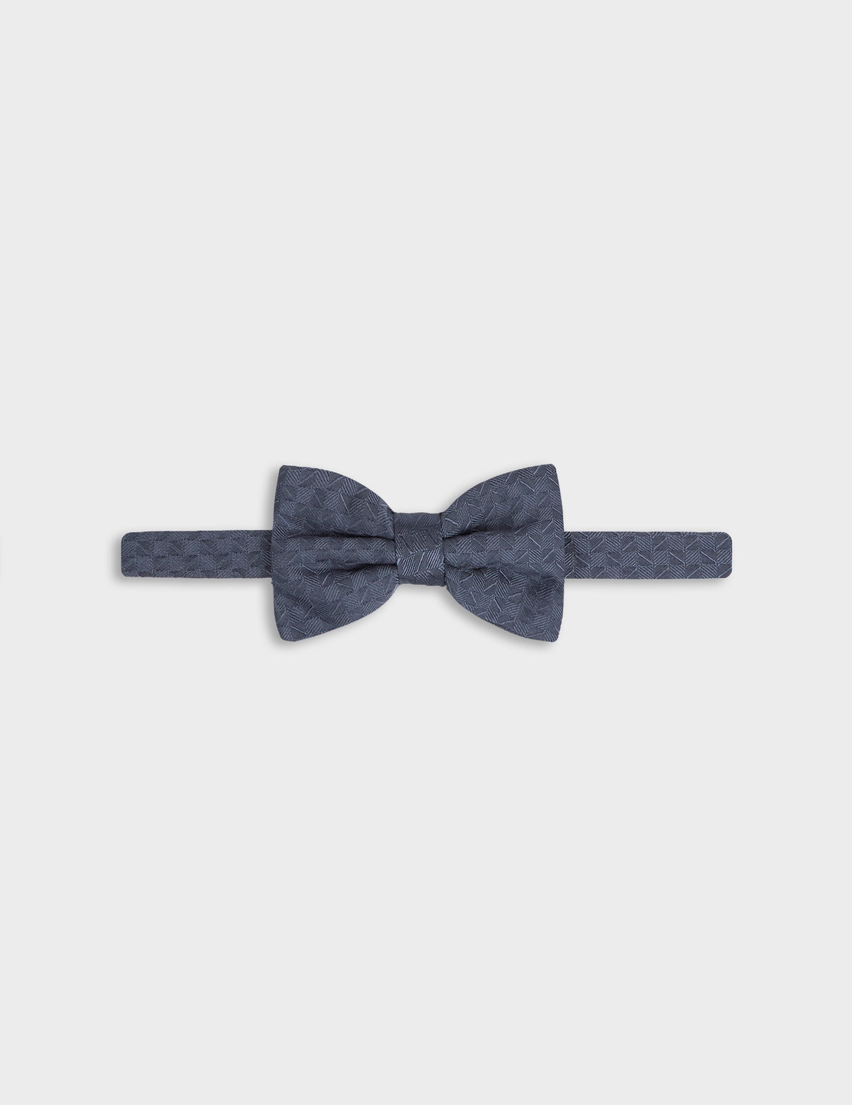 Blue silk bow tie