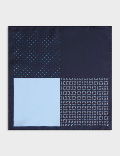 Four-sided silk pocket square