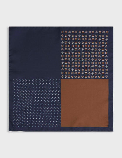 Four-sided silk pocket square