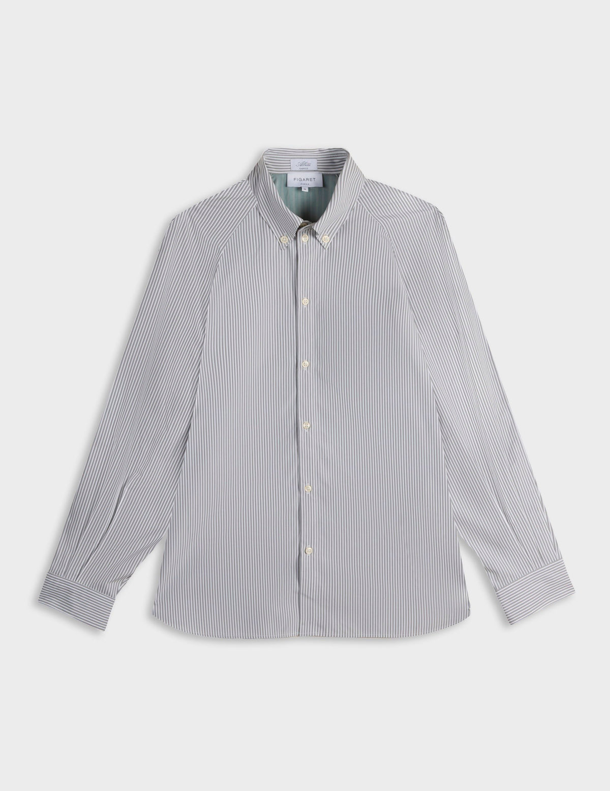 Grey striped oversized Paloma shirt - Poplin - American Collar#4