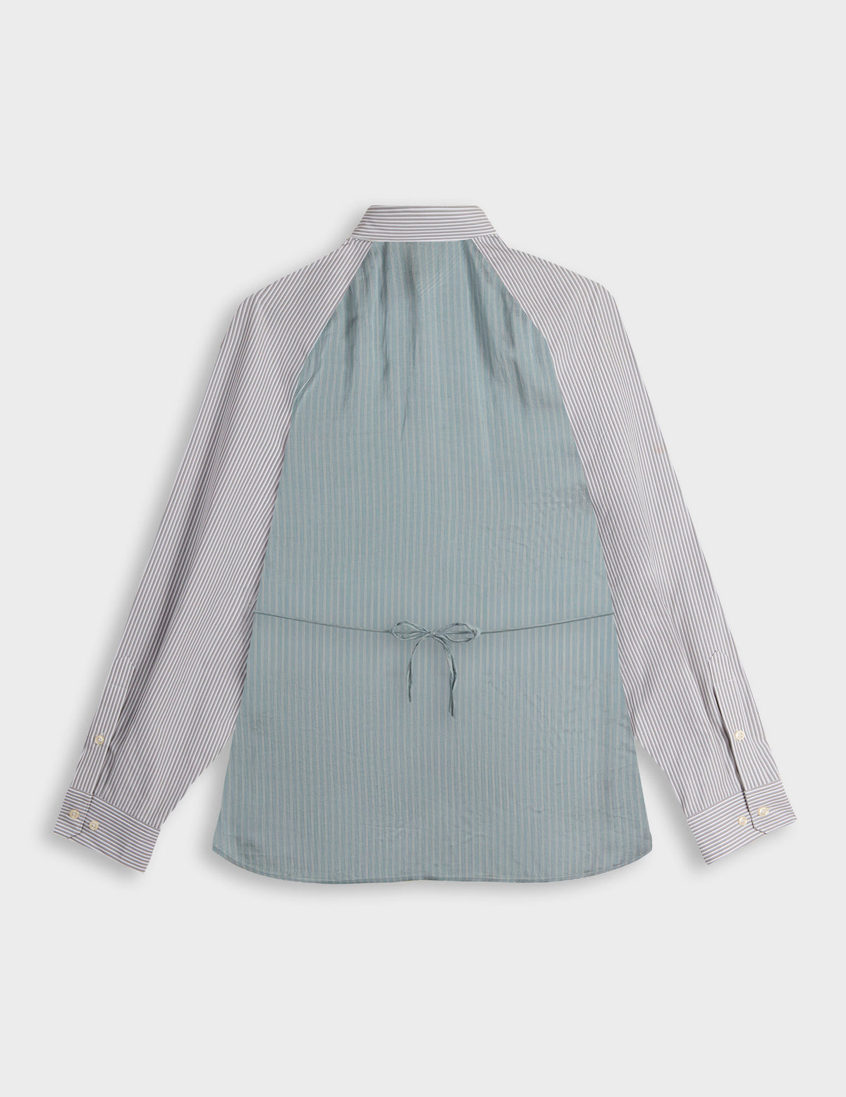 Grey striped oversized Paloma shirt - Poplin - American Collar