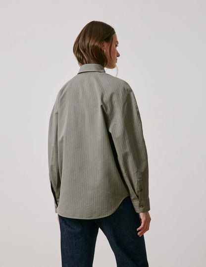 Khaki Pamela overshirt