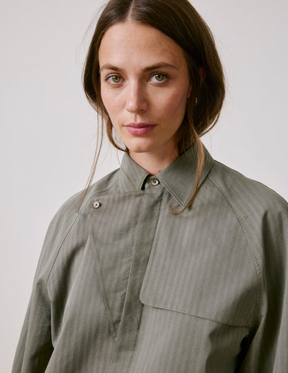 Khaki Pamela overshirt