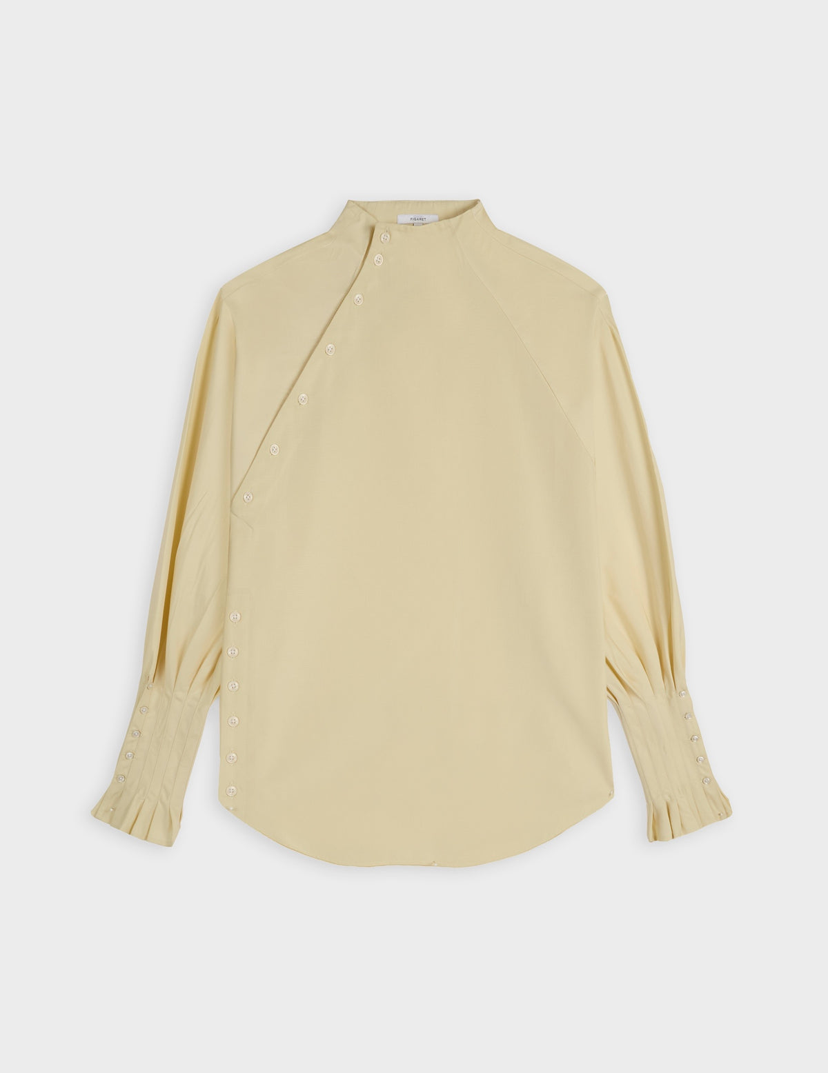 Yellow Paolina blouse - Poplin - Right amount Collar