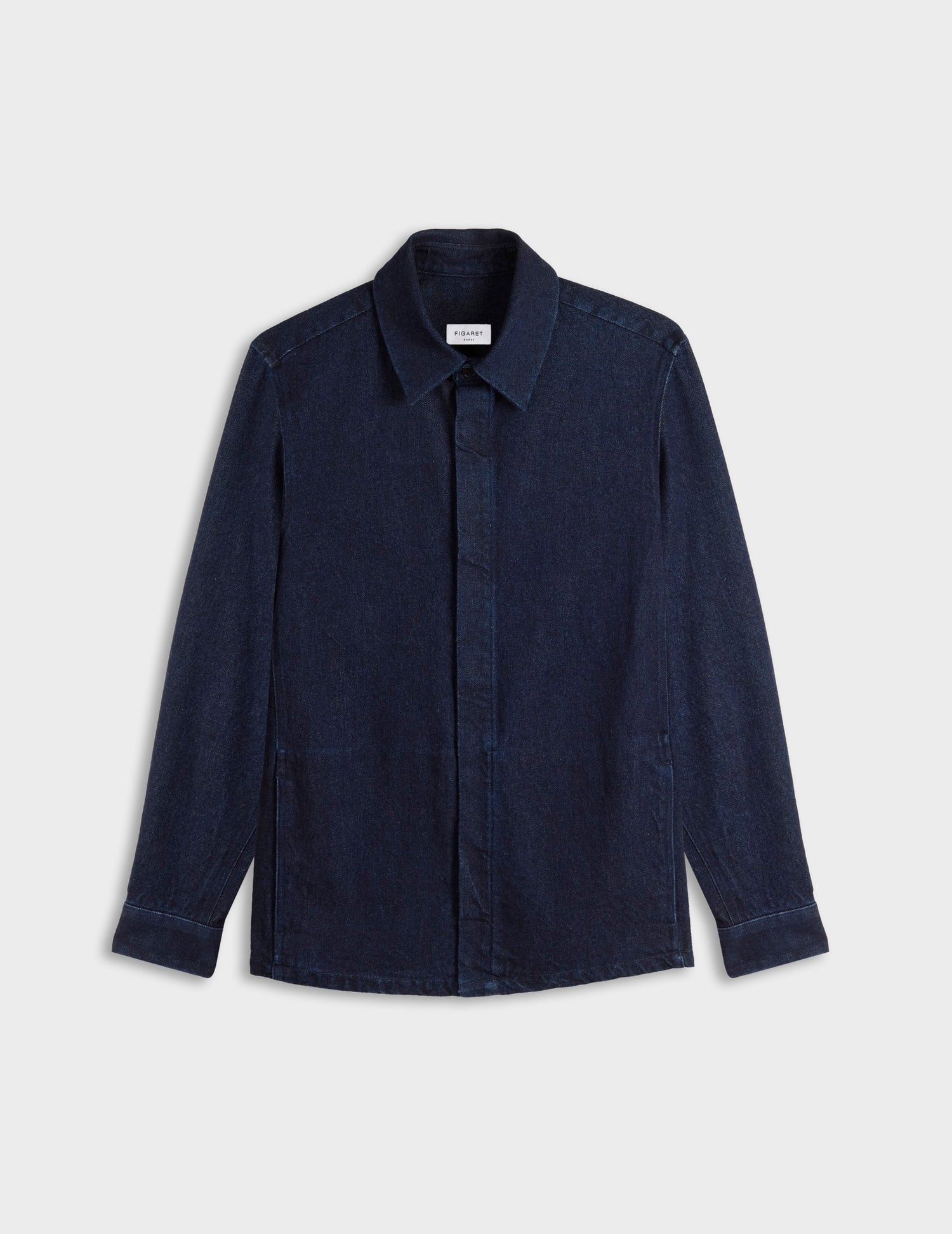 Navy denim Parker shirt - Denim - French Collar#4