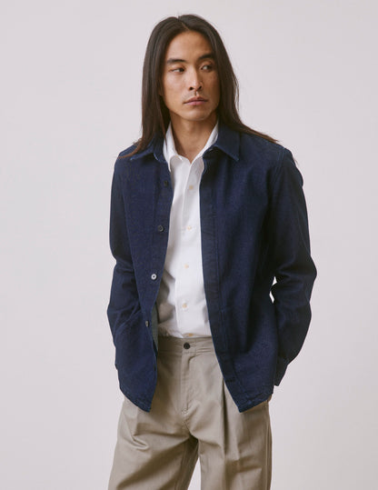 Navy denim Parker shirt