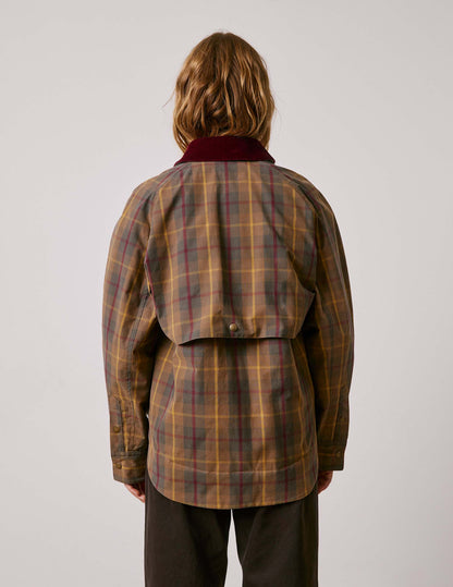 Brown check cotton Penelope jacket