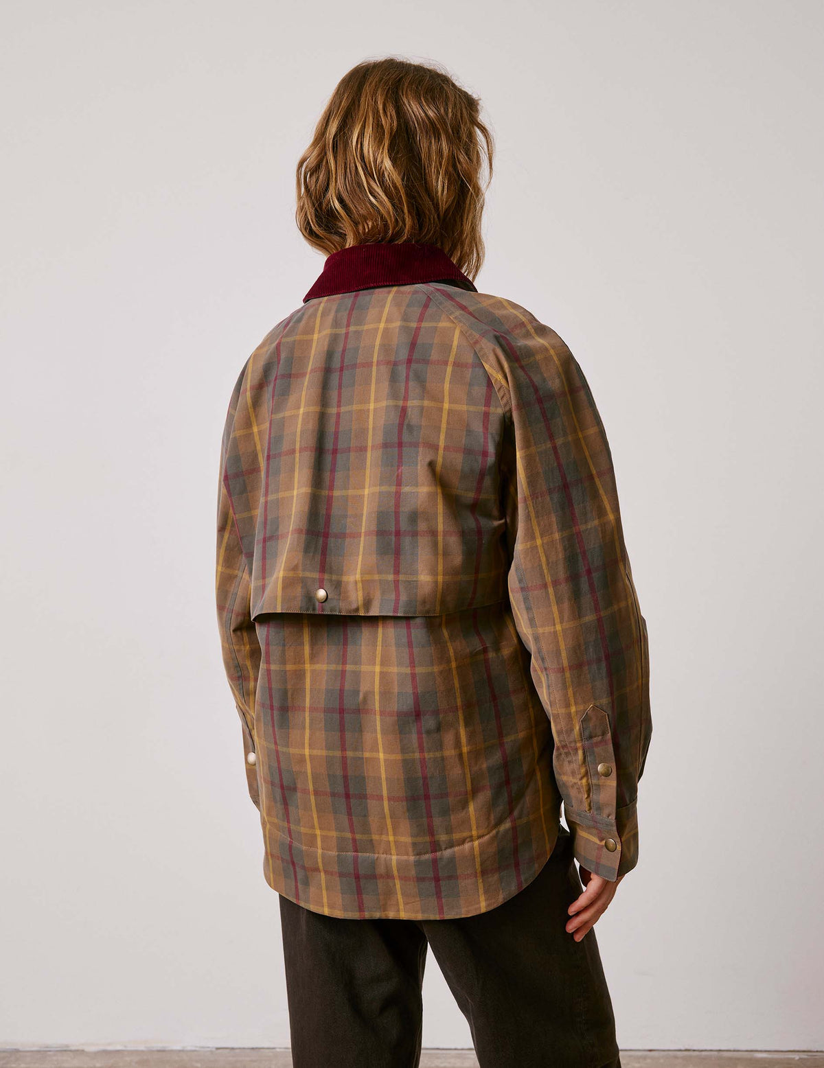 Brown check cotton Penelope jacket